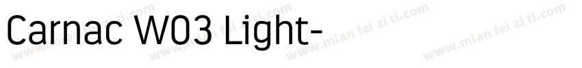 Carnac W03 Light字体转换